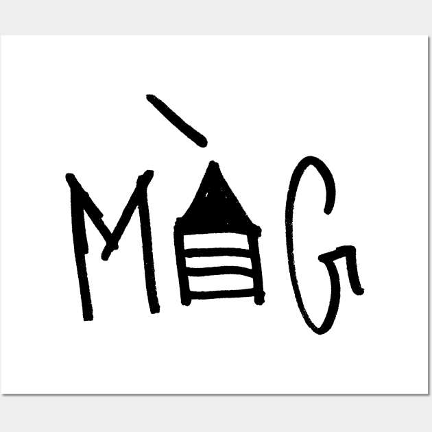 MAG Logo in Black Wall Art by A1phab3t